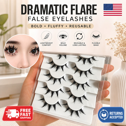 False eyelashes pairs anime - false,