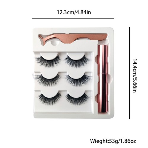 Pairs magnetic eyelashes - 6,