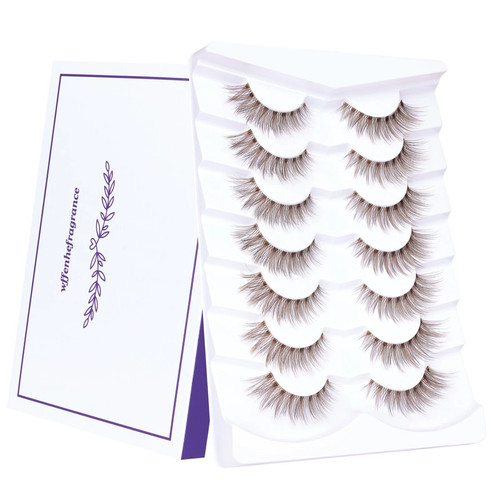 Pairs brown false eyelashes - 7,