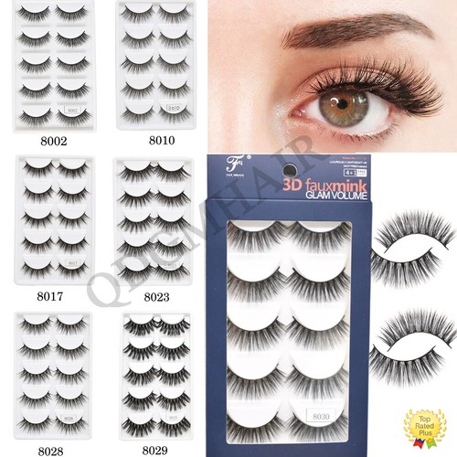Mink eyelashes natural long - 3d,