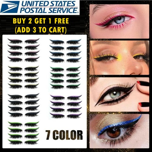 Pairs false eyelashes - 3d,